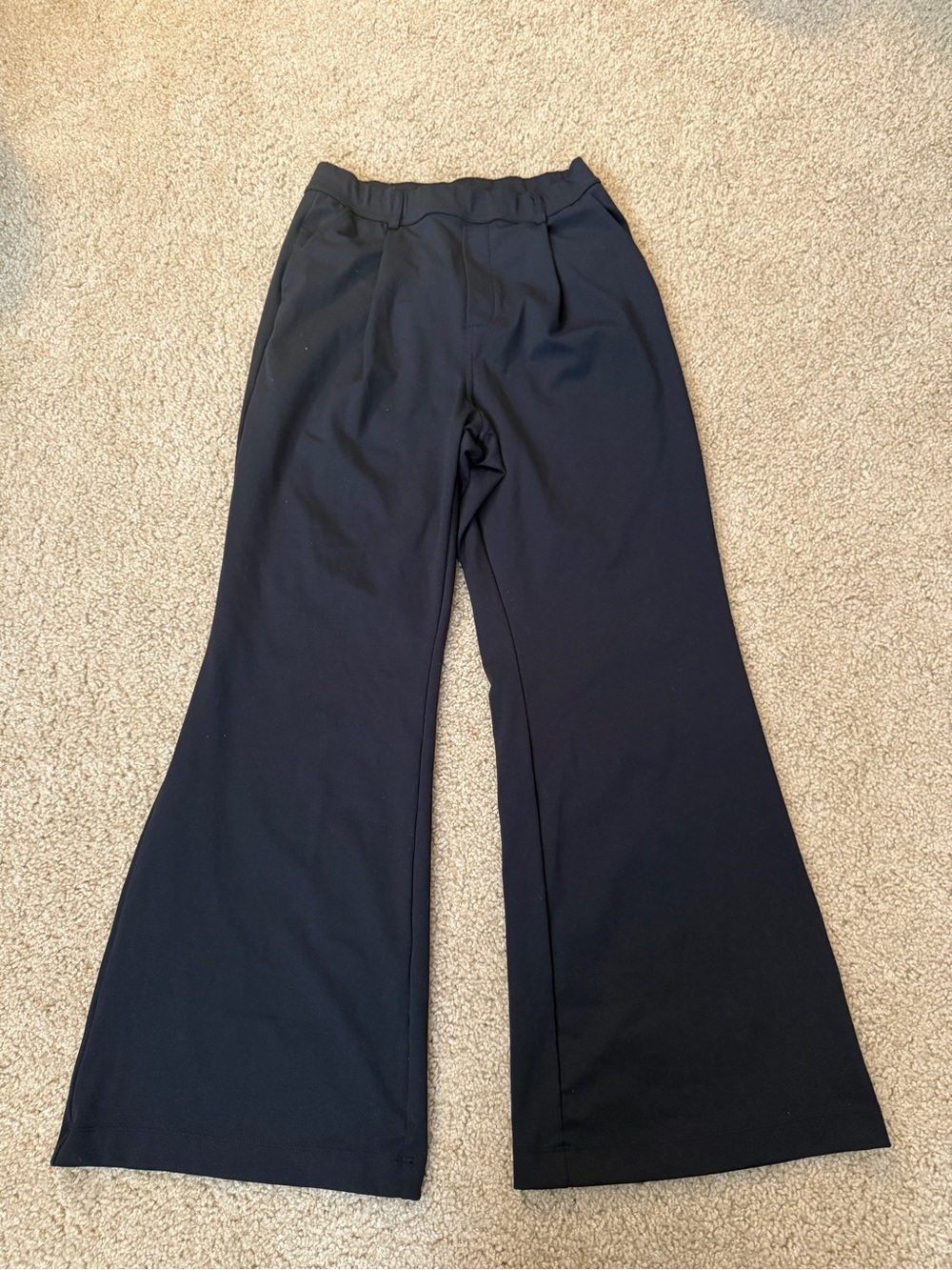 HALARA Black Wide-Leg Pull-On Pants